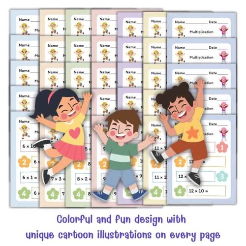 Multiplication Worksheets 6–12 | Times Tables Practice | 70 Pages No ...