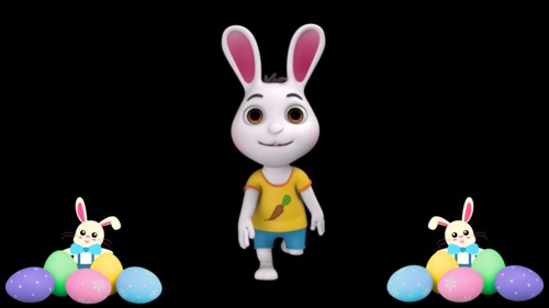 Preview of Easter Bunny Rabbit Dance, Physical Education Exercise, Creative Movement!!