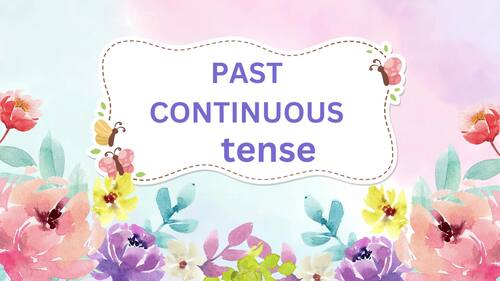 Past Continuous Tense PowerPoint Lesson | ESL Grammar Presentation ...