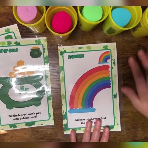 St Pattys Day Play Dough Mats | St Patricks Day Activities | St Pattys ...