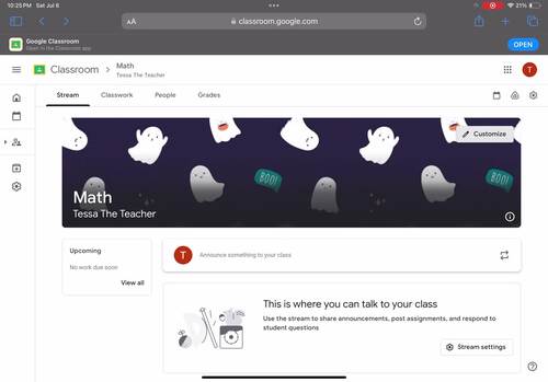 Ghosts ANIMATED Halloween Google Classroom Banner Header GIF | TPT