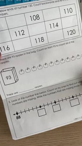 1st Grade Math Review Worksheets | Math Practice Brochures Guided Math Trifolds
