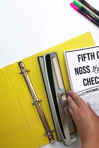 5th Grade NGSS Standards Checklist and Planning | Science Teacher Binder