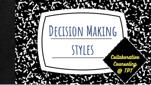 Preview of Decision-Making Styles SEL Lesson