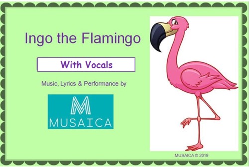Preview of Ingo the Flamingo - MP4 Lyrics video with Vocals & MP3 audio