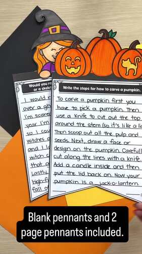 Halloween Writing Prompts Halloween Craftivity Halloween Bulletin Board