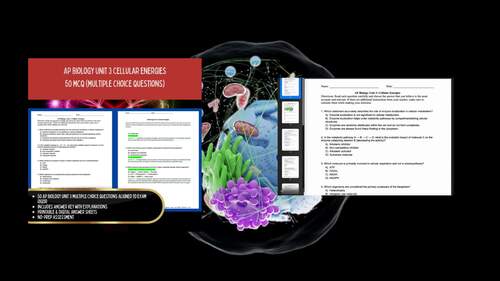 AP Biology Curriculum | Unit 3 Cellular Energetics MCQ Test + Answer Key
