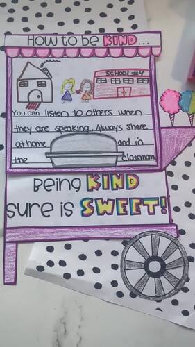 Kindness Craft SEL Carnival Cotton Candy by The Teaching Diva Corner