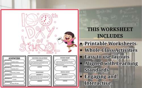 100 Days of School Maths Word Problem (Grade 2-6) by Learnwith Ease