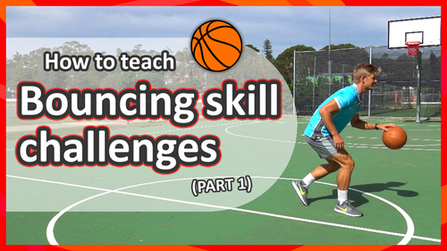 Preview of Bouncing challenges: Part 1 (grades K-3) | Basketball skills in PE