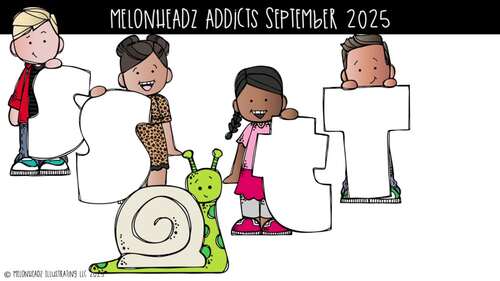 Melonheadz Addicts September 2025 clip art, Alphabet Mini by Melonheadz ...