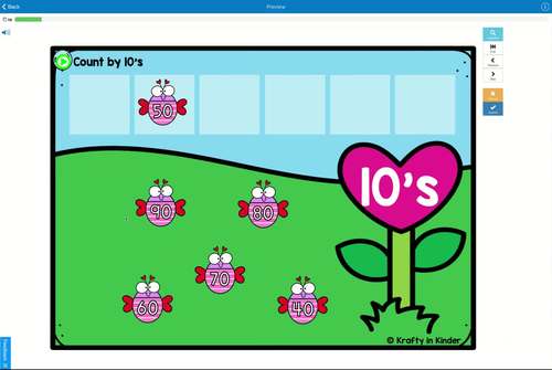 February Math Activities Skip Counting Boom Cards