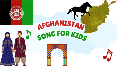 Preview of Afghanistan Song for Kids | Learn About Afghanistan | Geography Music Video + Ly