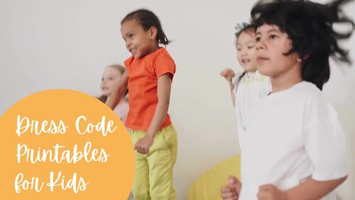 Dress Code Guide for Kids | Printable Clothing Categories for Boys & Girls