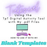 How to Use TpT's New Digital Tool "Easel" with My "Blank T