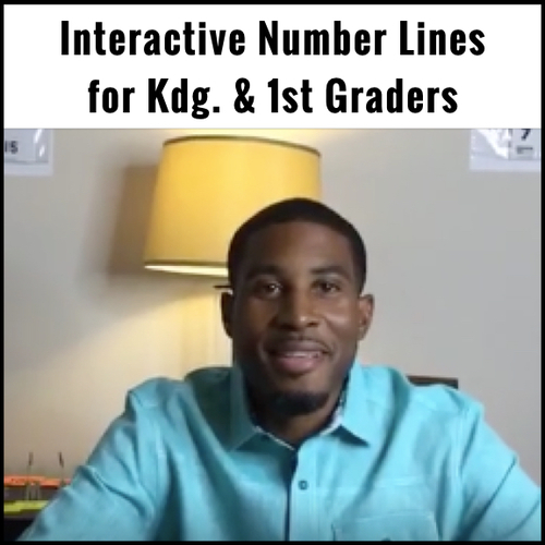 Preview of How to Use an Interactive Number Line with Kindergarten and 1st Graders