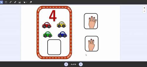 Auslan Number Cards 1 to 10 with Australian Sign Language -Transportation