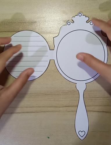 Mothers Day Craft Mother's Day Portrait Drawing Mirror Mom Card Writing Activity