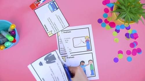 3rd Grade Affixes Unit Task Cards PDF Google Slides Distance 