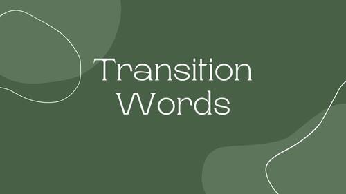Preview of Video Form Transition Word Presentation