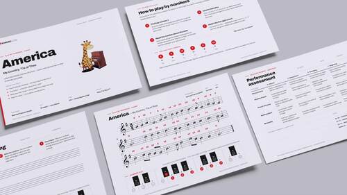 America My Country Tis of Thee | Beginner Piano Play by Numbers ...