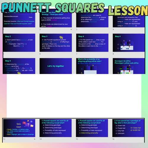 Life Science PowerPoint and Notes Bundle - Cells, Genetics, Natural Selection