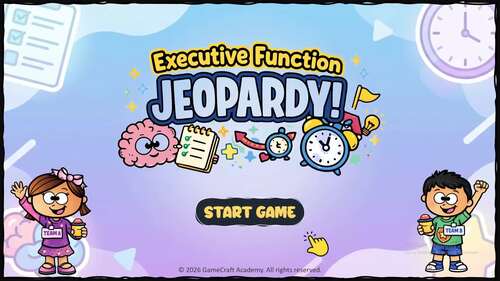 Executive Function Jeopardy Game | Self-Management & Focus Skills ...