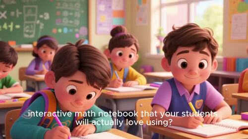 4th Grade Interactive Math Notebook | Fractions, Mixed Numbers, & Whole ...