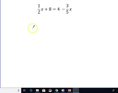 Preview of Solving Equations by Clearing Fractions and Decimals
