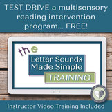 FREE TRAINING + TEST DRIVE The Multisensory Reading Interv