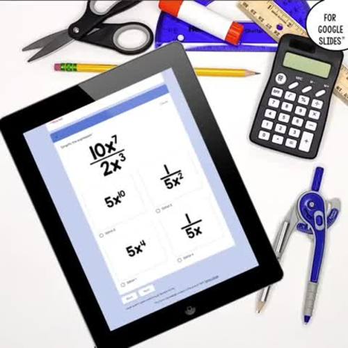 Exponents Activity: Simplifying Expressions Using Exponent Rules (Set 1)