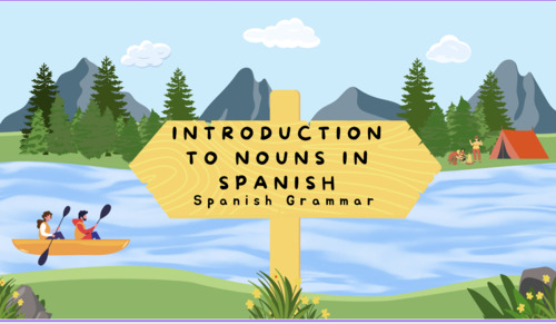 Preview of Introduction to nouns in Spanish