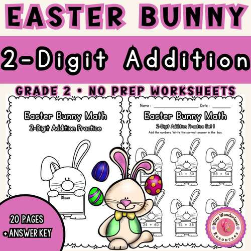 Easter Fun: Engaging Second Grade Easter Addition Worksheets for Spring Learning