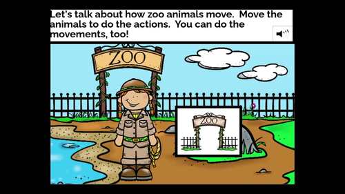 Zoo Animal Actions | Verbs, Present Progressive & WH Questions ...