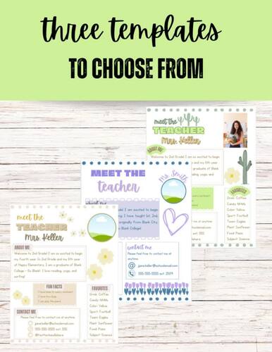 Meet the Teacher Editable by thirtyeightmagnolias | TPT