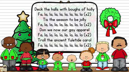 Preview of Music: Deck The Halls, Vocal Music Education, Christmas Choir Song