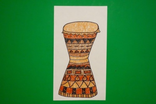 Preview of Let's Draw an African Drum!