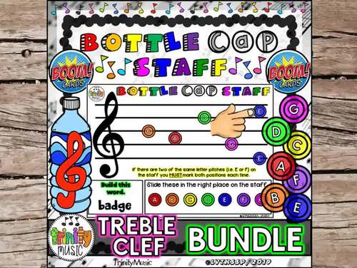 Preview of Bottle Cap Staff (Boom Card Version) Help Guide Distance Learning