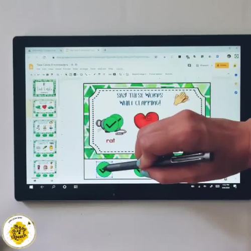 Digital Speech Therapy Task Cards for Articulation by Lauren LaCour Haines