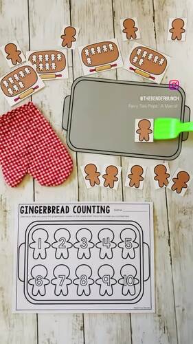 Christmas Counting Activities - Counting Gingerbread Cookies Activity 1 ...