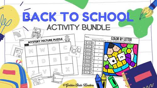 Back to School Activities First Week Beginning of the Year Bundle