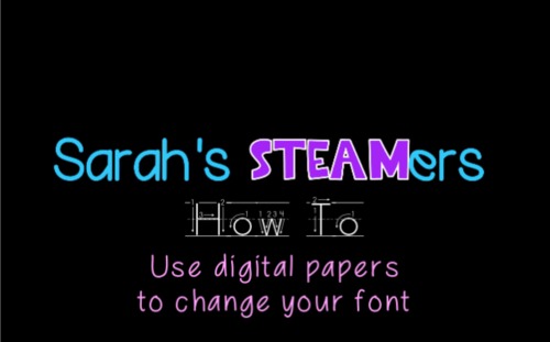 Preview of How To Use Digital Papers To Change Fonts FREEBIE