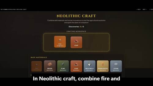 Neolithic Revolution: Prehistory Interactive Lesson + Printables ...