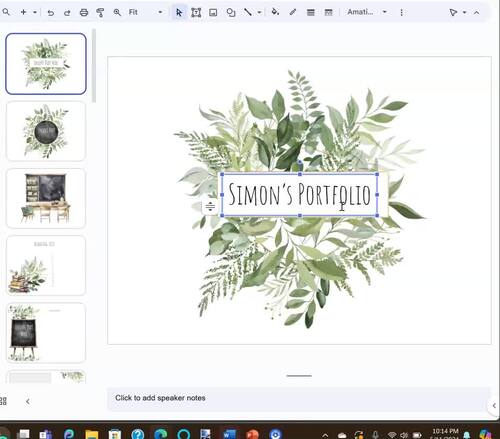 Digital Editable Homeschool Portfolio Template by Not Your Average