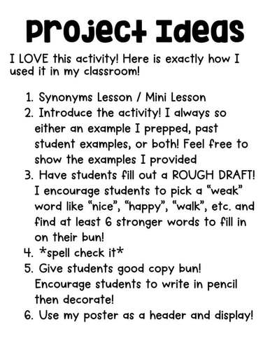 Synonyms Hands On Project | Synonym Cinnamon Rolls | Synonyms Practice