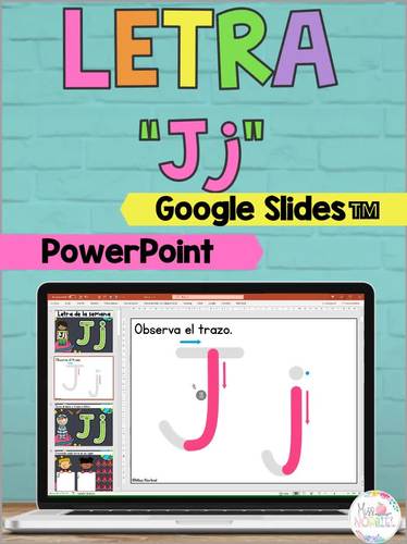 Letter J Alphabet activities in Spanish for Google Classroom™, Letra J