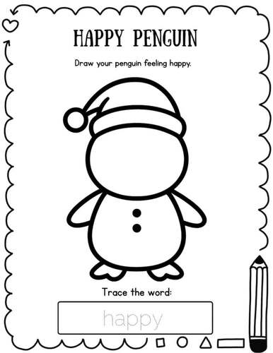 Penguin Emotions SEL My Feelings Penguin Activity for PreK K | TPT