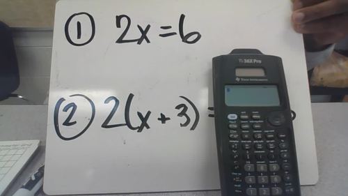 Preview of Solving Linear Equations (Using the TI-36x Pro Scientific Calculator)
