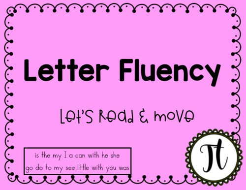Preview of Letter Fluency Brain Break
