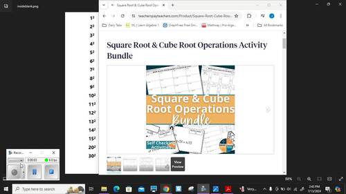 Square Root & Cube Root Operations Activity Bundle